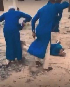 Islamic teachers flogging students