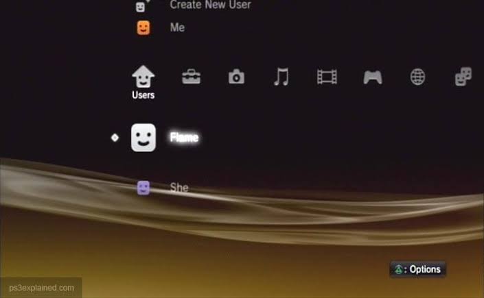 how to delete users on ps3