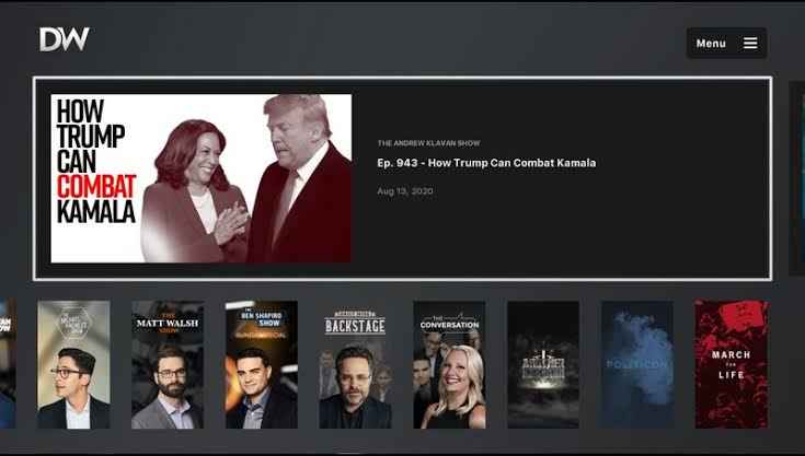 how to get daily wire on roku