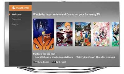 how to get crunchyroll on samsung tv