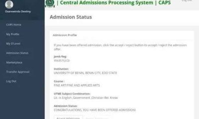 How To Check Admission Status On JAMB CAPS (2024)